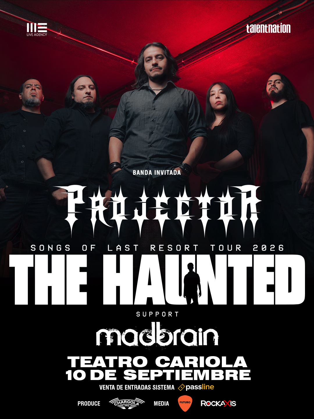 Projector abrirá el regreso de The Haunted a Chile